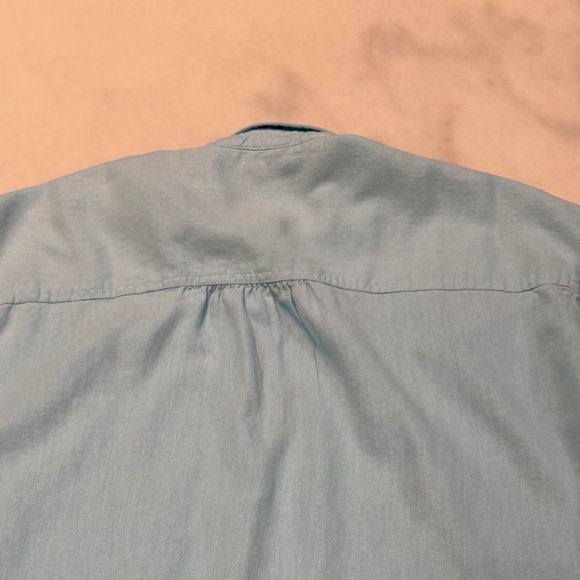 Orvis Womens Short Sleeve Button Front Top Size M, great condition, Linen Blend - Picture 5 of 5